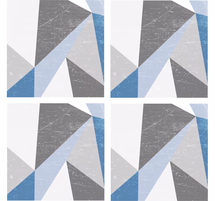 Texture coasters in geometric angular shapes - TenStickers