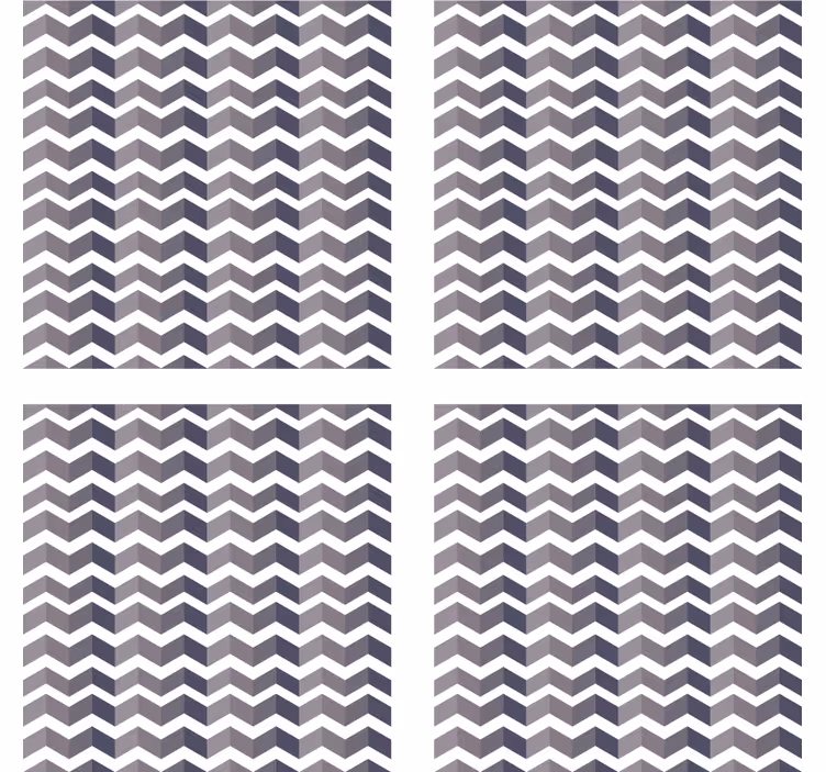 Texture coasters chevron pattern design - TenStickers