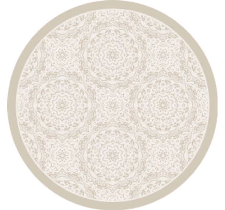 Texture coasters with detailed circular design - TenStickers