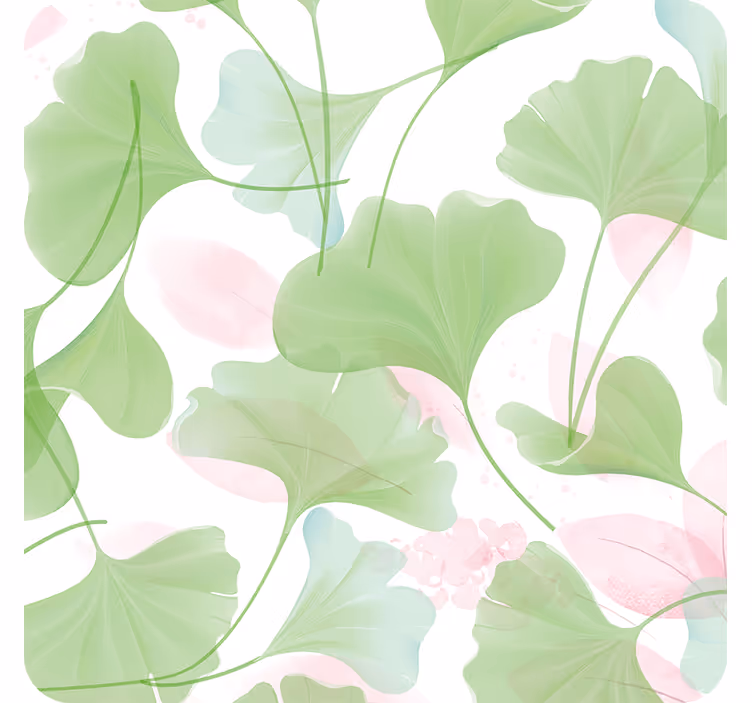 Texture coasters with lush leaf patterns - TenStickers