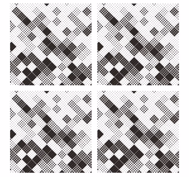 Texture coasters geometric dot design - TenStickers