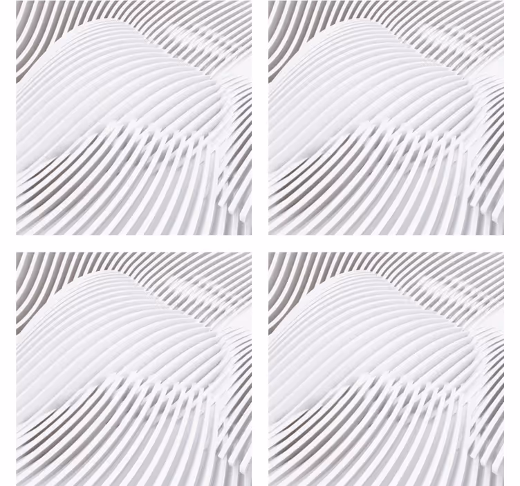 Texture coasters with wavy layered surface - TenStickers