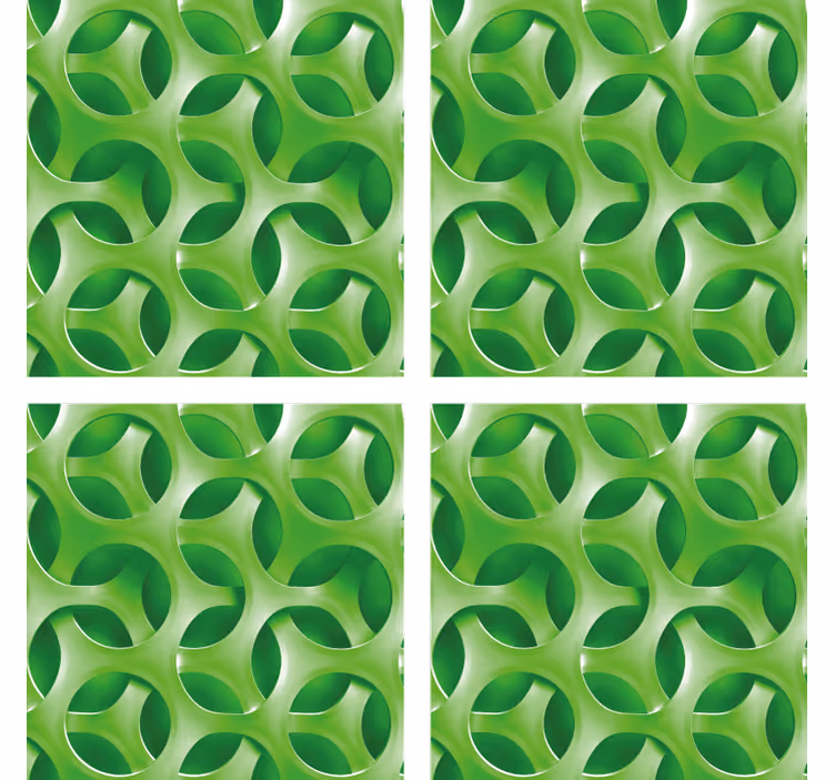 Texture coasters layered circular design - TenStickers