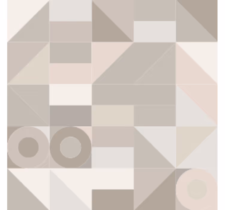 Texture coasters in geometric neutral designs - TenStickers