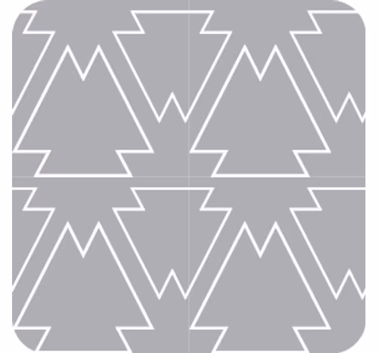 Texture coasters with angular tree design - TenStickers