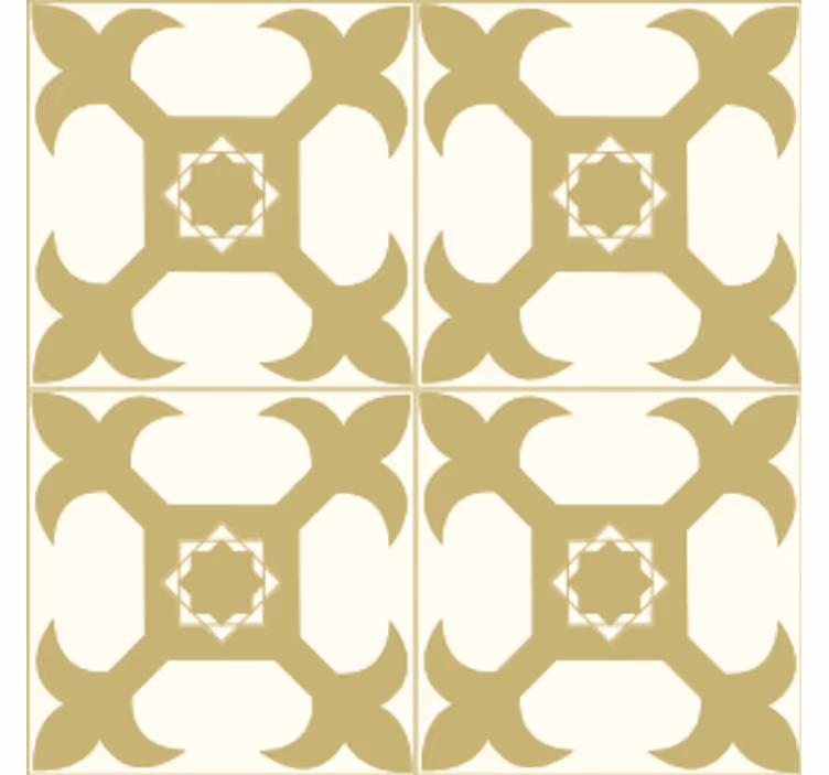 Texture coasters with symmetrical pattern design - TenStickers