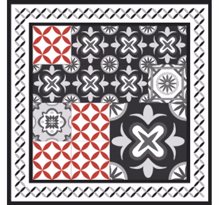 Texture coasters with geometric patterns collage - TenStickers