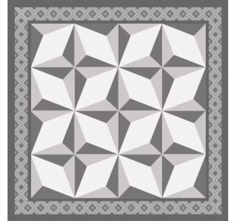 Texture coasters with geometric layered designs - TenStickers