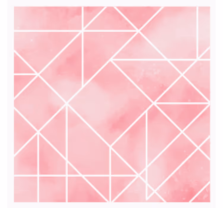 Texture coasters geometric pink design - TenStickers