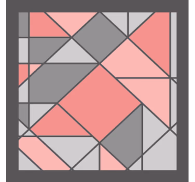 Texture coasters with geometric pattern design - TenStickers