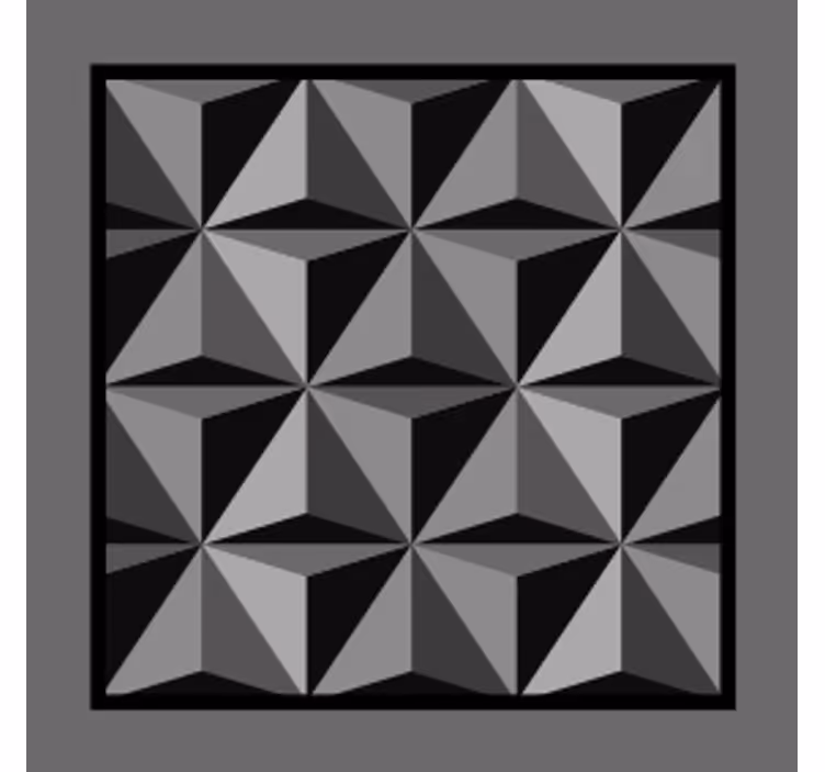 Texture coasters geometric shape design - TenStickers