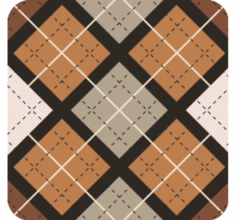Texture coasters geometric pattern squares - TenStickers
