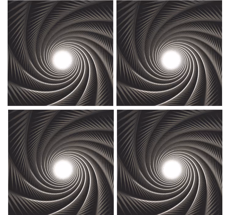 Texture coasters with fluid twisting design - TenStickers