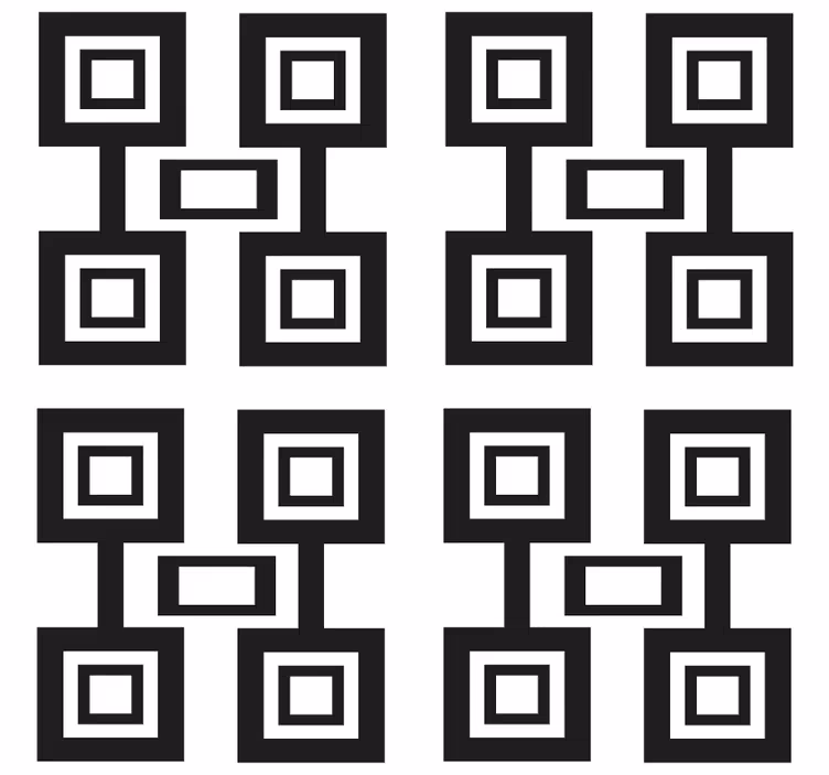 Texture coasters black square design - TenStickers