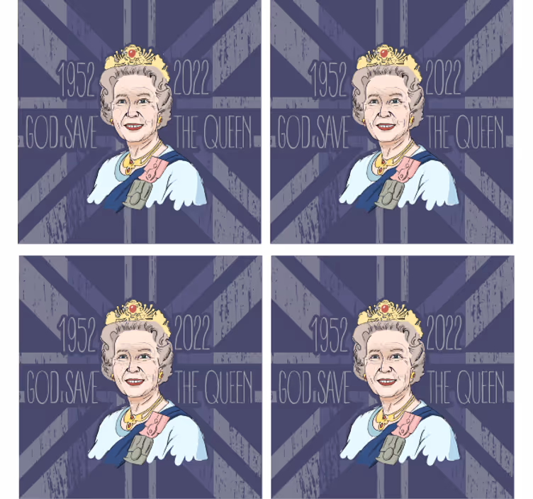 "God Save Queen" Jubilee more coasters - TenStickers