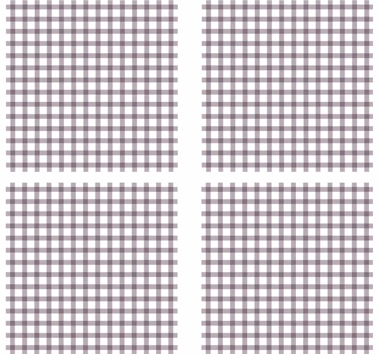 Lilac Gingham more coasters - TenStickers