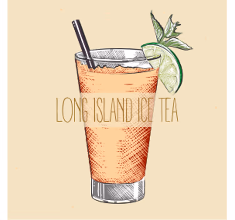 Long Island Ice Tea more coasters - TenStickers