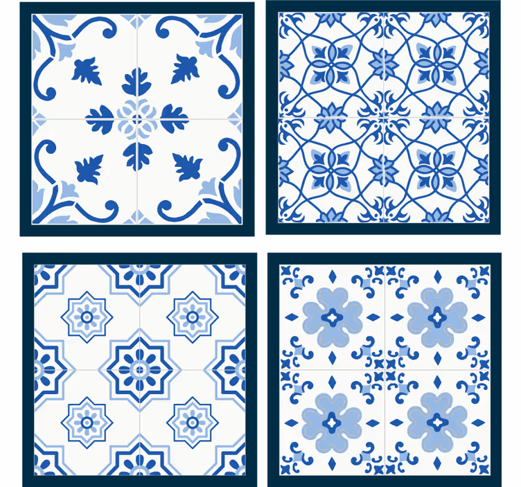 Arabesque  Tile Set tile coasters - TenStickers