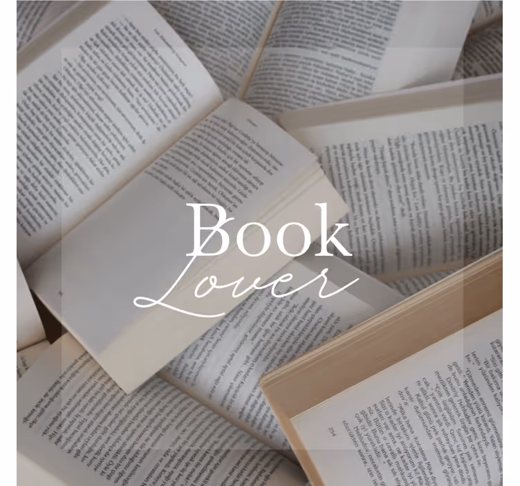 Book lover elegant coaster - TenStickers