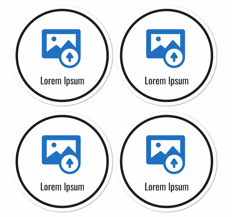 Customised QR code coasters - TenStickers
