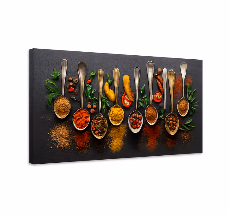 Modern spices kitchen canvas print - TenStickers