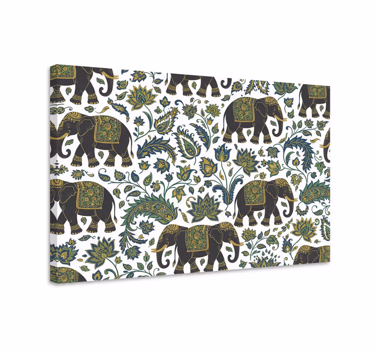 Elephant wallart realistic elephant pattern - TenStickers