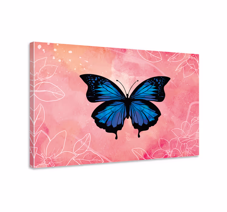 Butterfly canvas beautiful and colorful butterfly - TenStickers