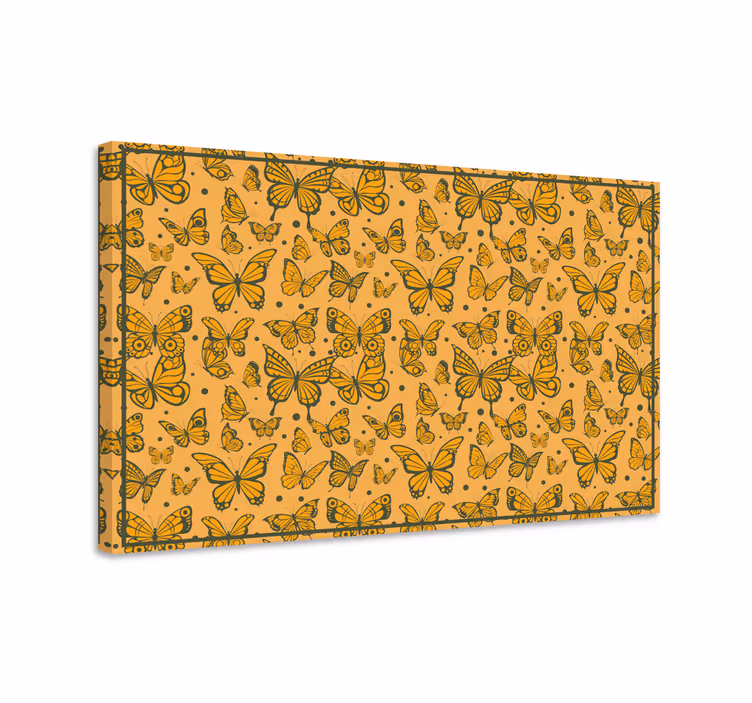Butterfly canvas with trendy butterfly pattern - TenStickers