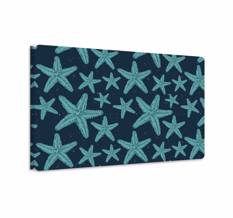 Fish canvas starfish bluetones canvas - TenStickers