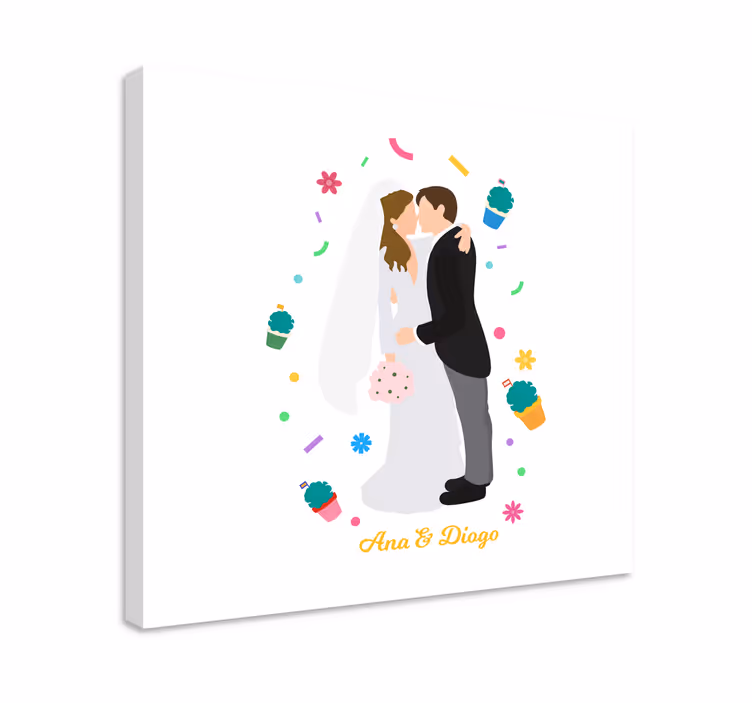Wedding canvas for "santo antónio" weddings - TenStickers