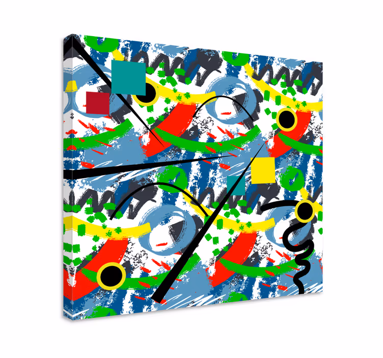 Abstract geometric chaos abstract wall art - TenStickers