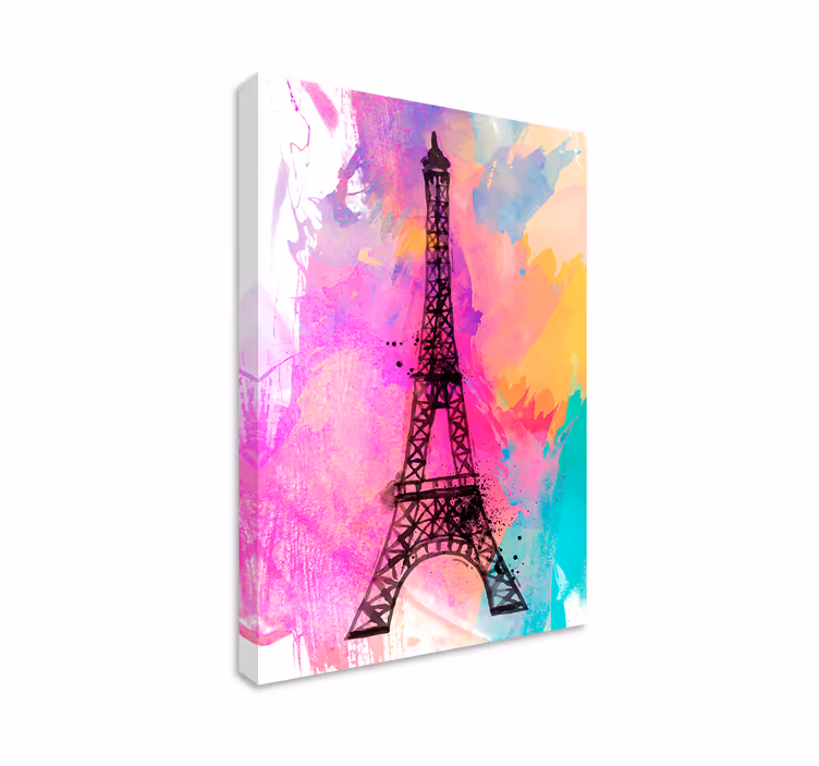Cityscape wall art eiffel tower silhouette - TenStickers