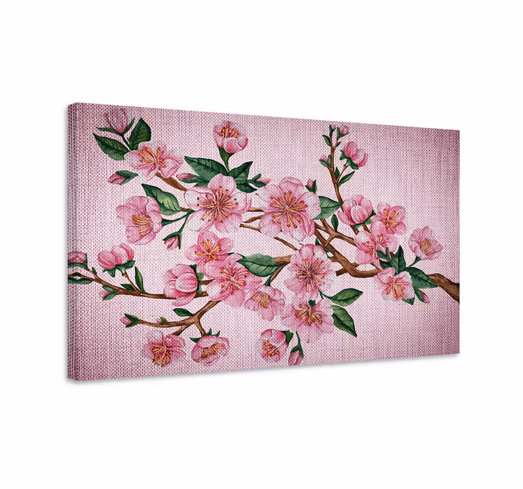 Blooming Cherry Branch Flowers  canvas - TenStickers