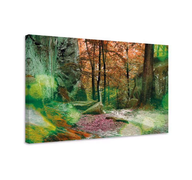 Landscape canvas forest pathway scene - TenStickers