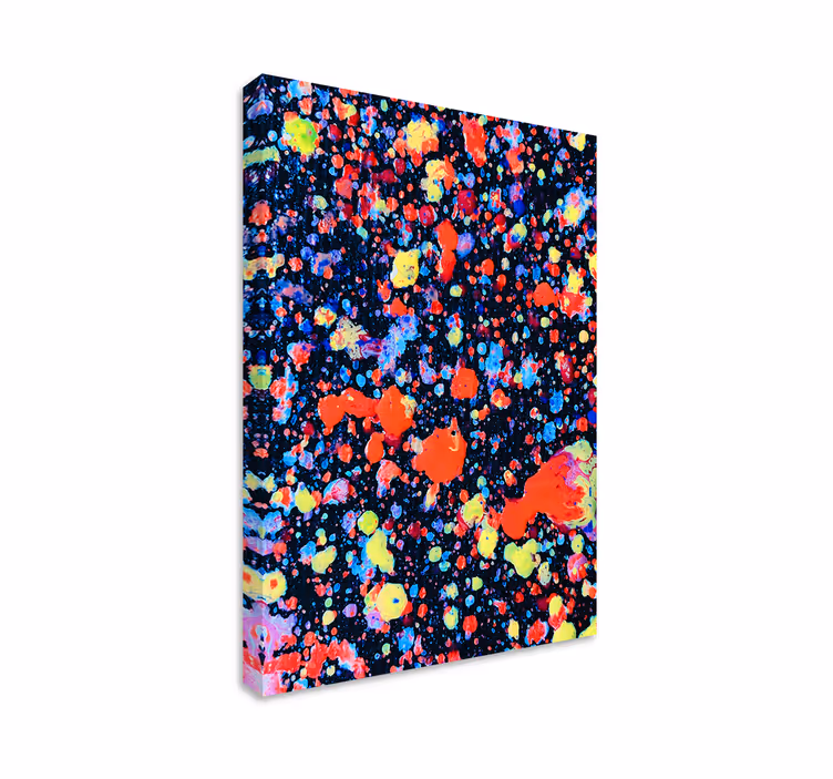 Abstract wall art colorful splash design - TenStickers