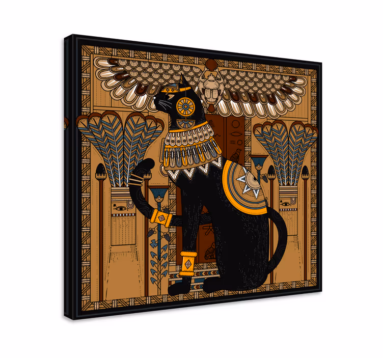 Elephant wallart ancient egyptian cat wall decor - TenStickers
