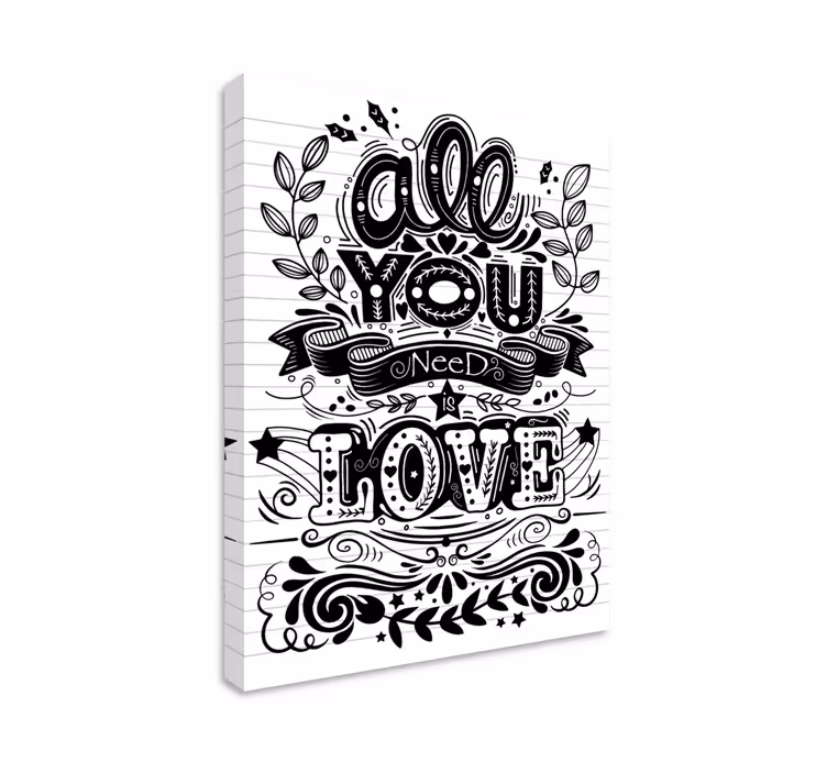 Quote canvas for everything you need - TenStickers