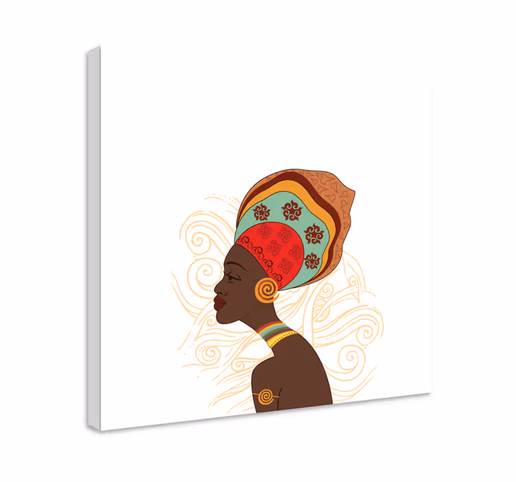 People canvas elegant african silhouette - TenStickers