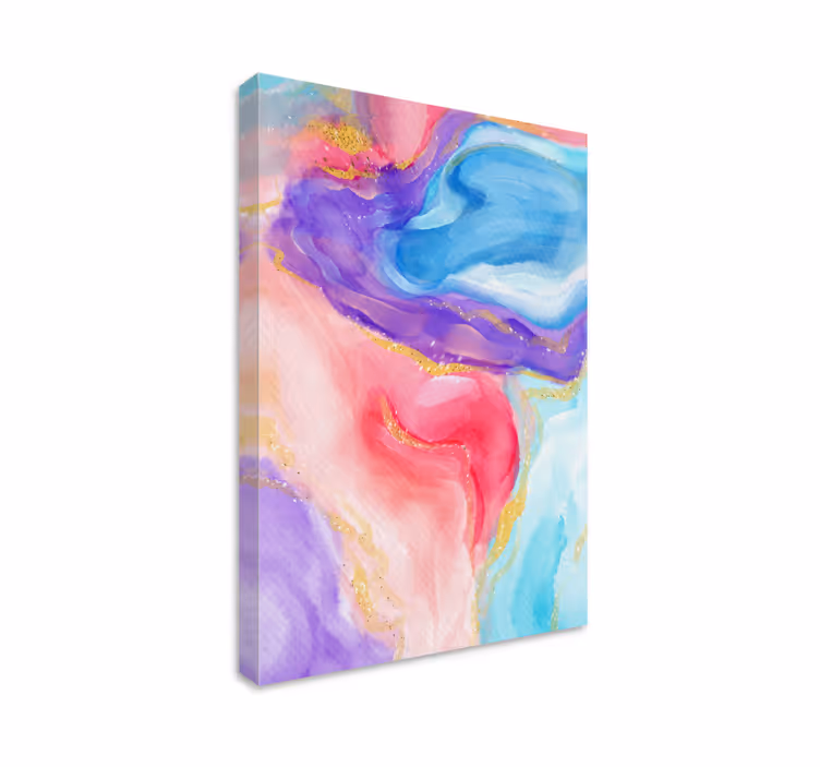 Abstract wall art fluid color flow - TenStickers