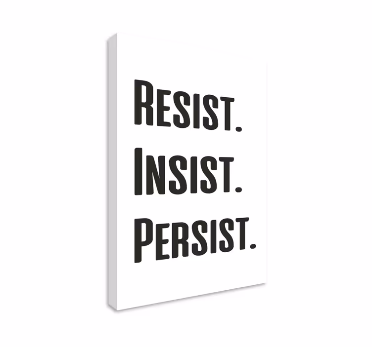 Empowerment message quote canvas - TenStickers