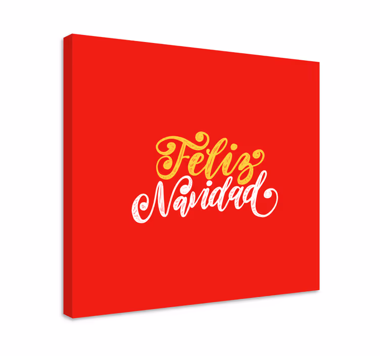 Quote canvas merry christmas greeting - TenStickers
