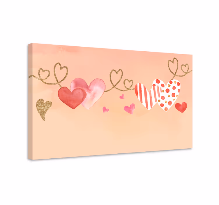 Flowers canvas heartfelt bonding connection - TenStickers