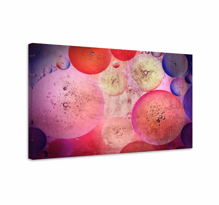 Abstract wall art bubble patterns design - TenStickers
