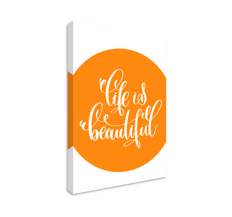 Quote canvas for inspiring life affirmation - TenStickers