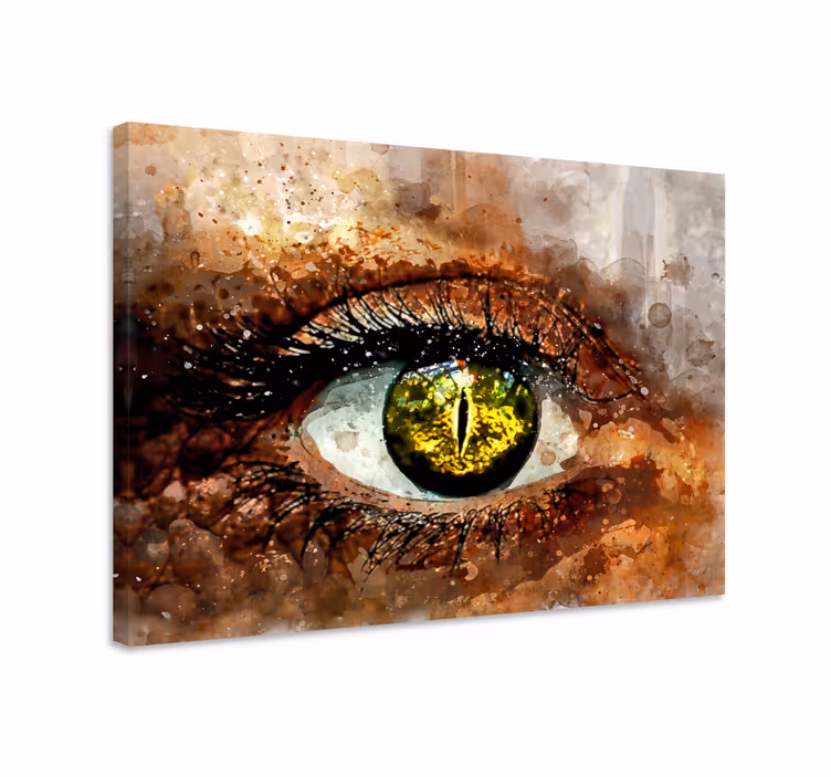 Elephant wallart enchanting eye capture - TenStickers