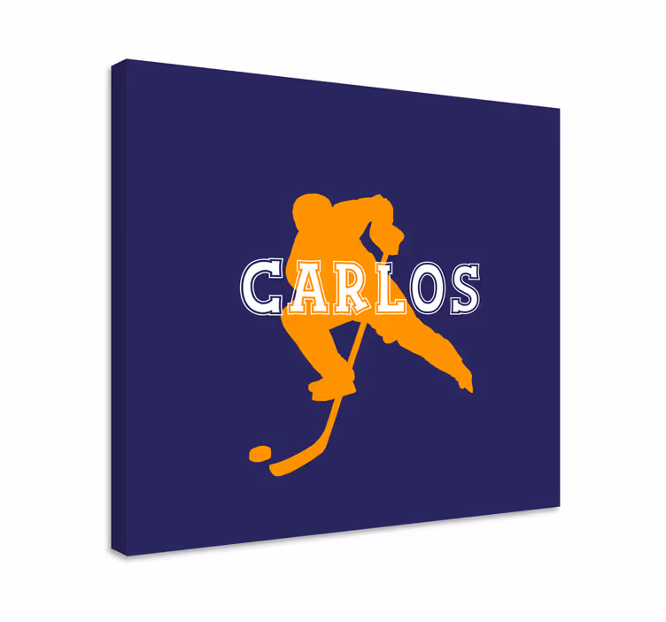 Sports canvas art ice hockey player - TenStickers
