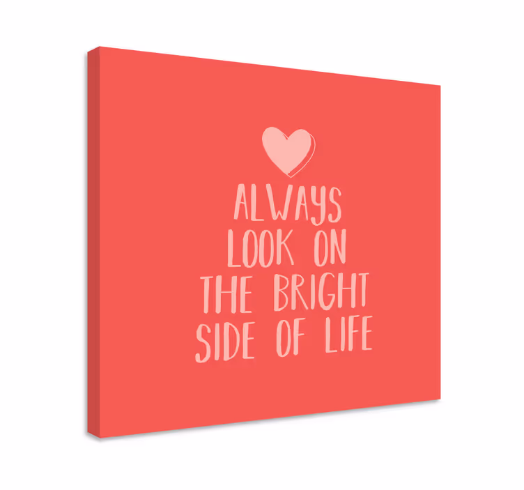 Positive outlook message quote canvas - TenStickers