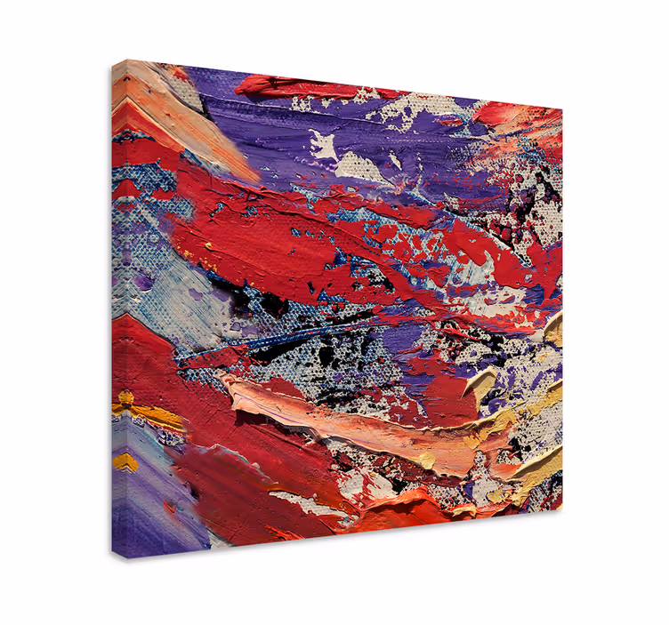 Abstract wall art in vibrant color flow - TenStickers