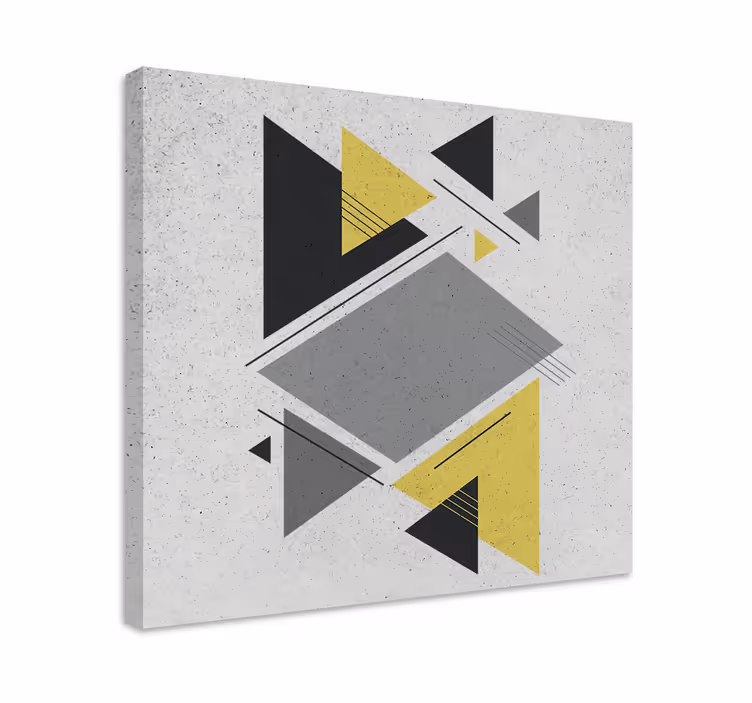 Geometric canvas in geometric forms arrangement - TenStickers