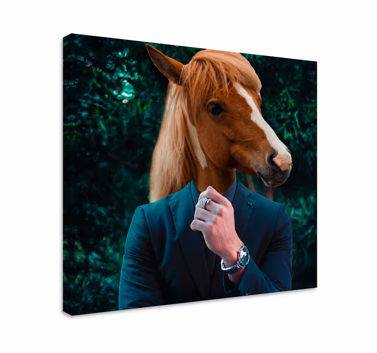 Horse Head Portrait horse wall art - TenStickers